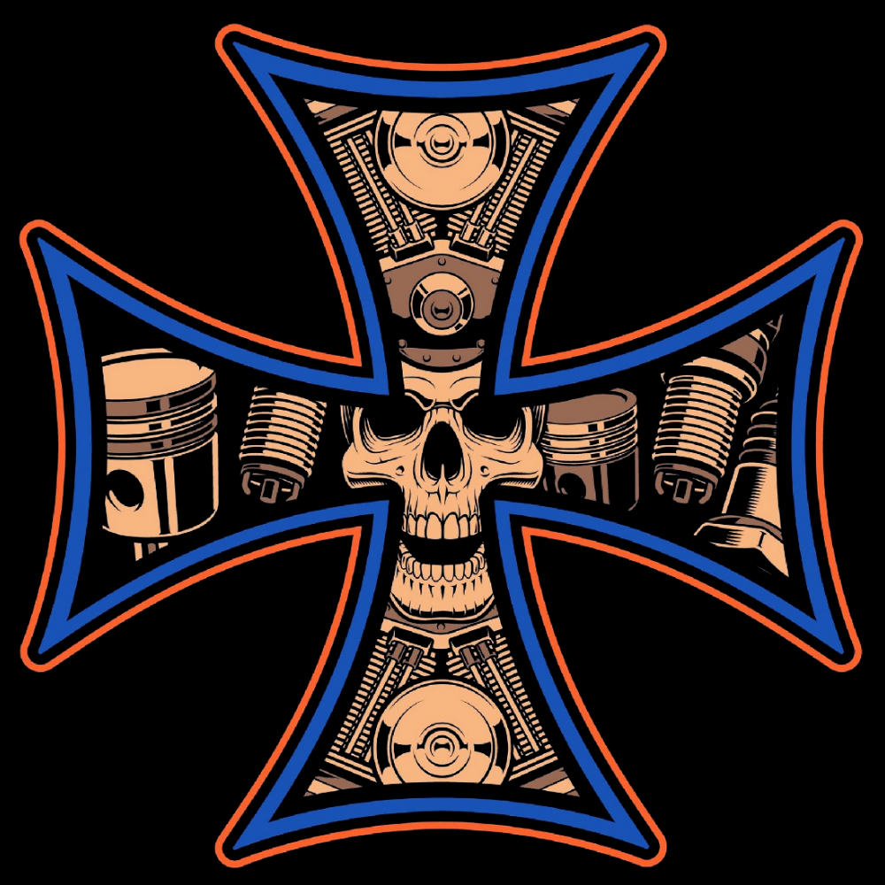 HUPPARI MUSTA - MALTA MOTOR SKULL (00 402)