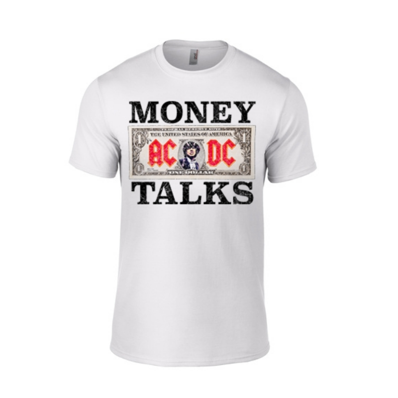 T-PAITA - MONEY TALKS (VALKOINEN) - AC/DC (LF8193)