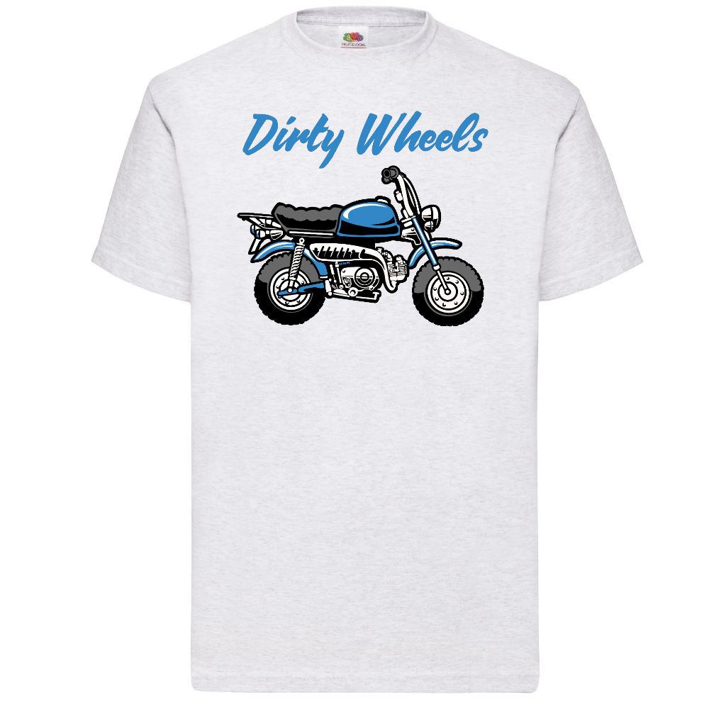 T-PAITA HARMAA - DIRTY WHEELS (00 92)