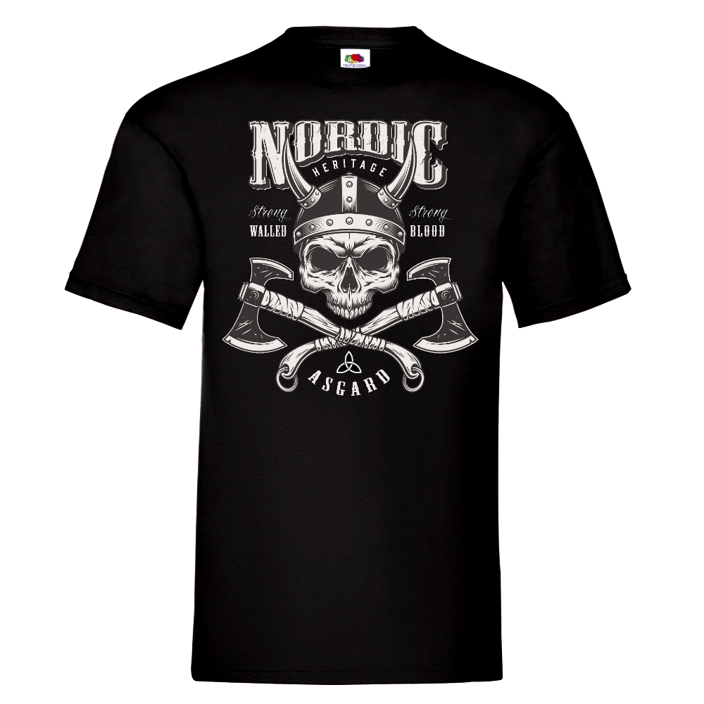 T-PAITA MUSTA - NORDICK ASGARD (00 335)