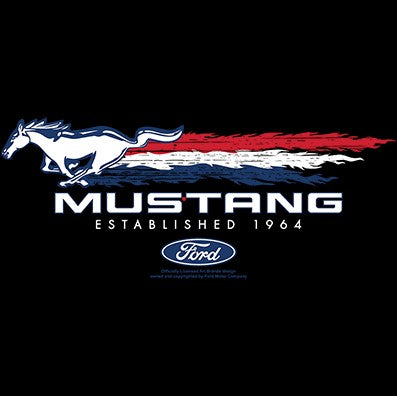 T-PAITA MUSTA - Mustang RWB