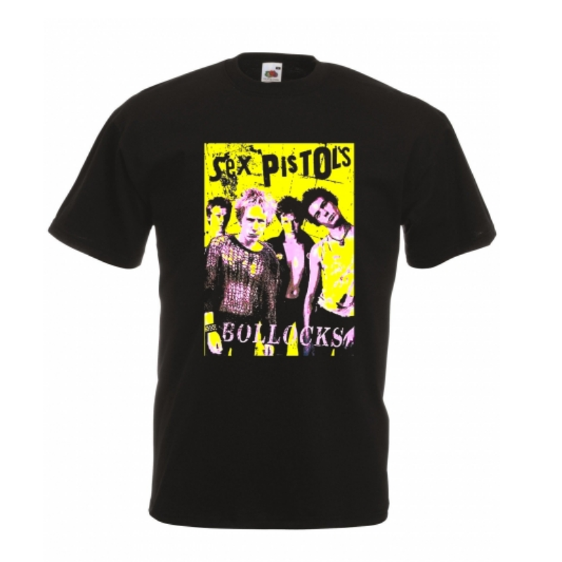 T-PAITA MUSTA - SEX PISTOLS - BOLLOCKS (2643)