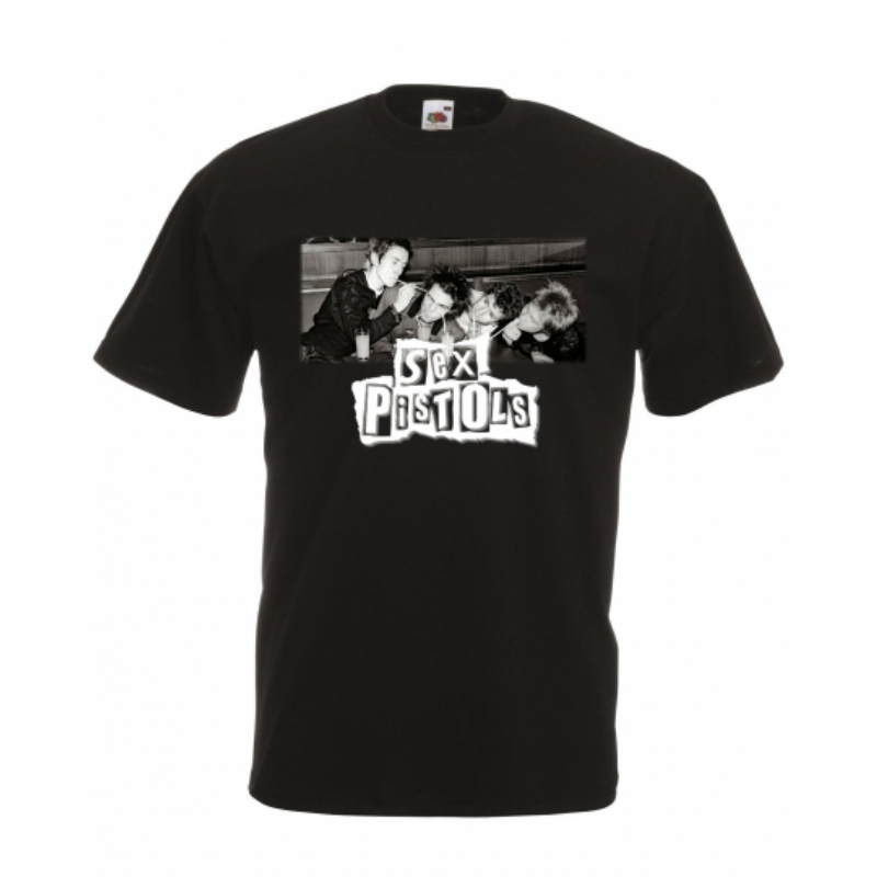 T-PAITA MUSTA - SEX PISTOLS (80A430)
