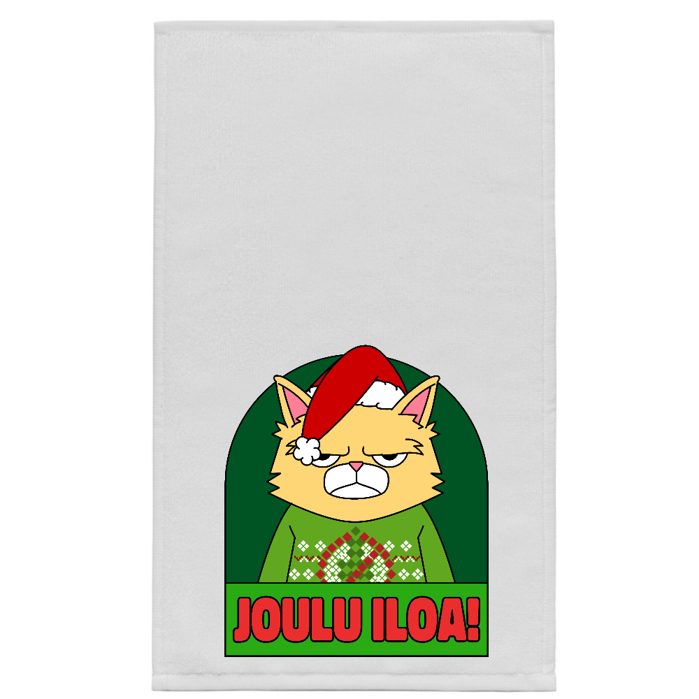 KÄSIPYYHE valk - JOULU ILOA (00 2597)