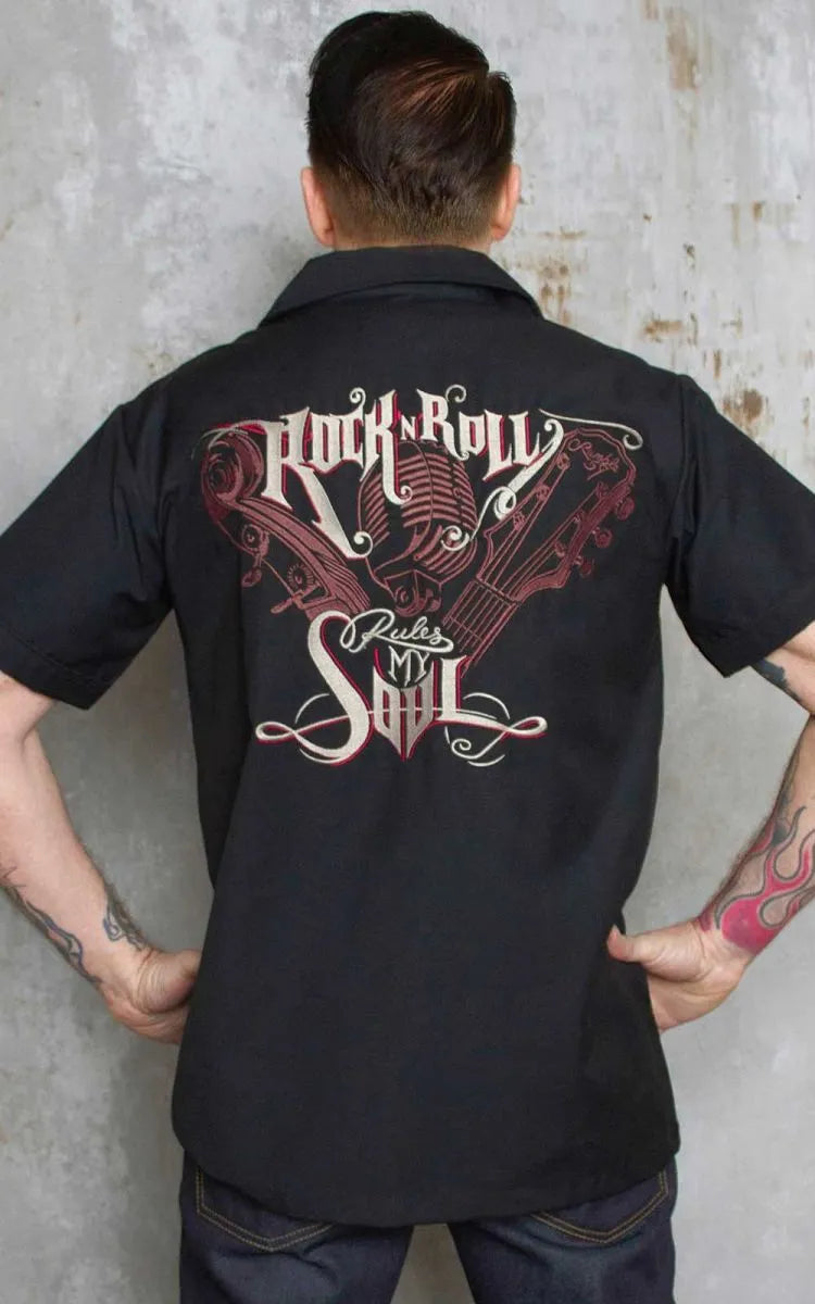 KAULUSPAITA - Worker Shirt - R'n'R rules my soul