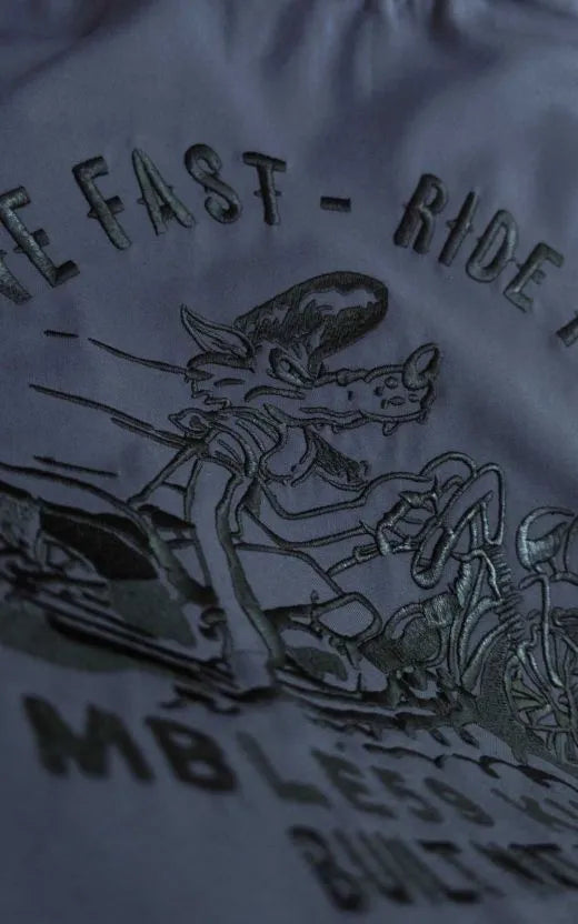 KAULUSPAITA - Worker Shirt - Live Fast, Ride Free