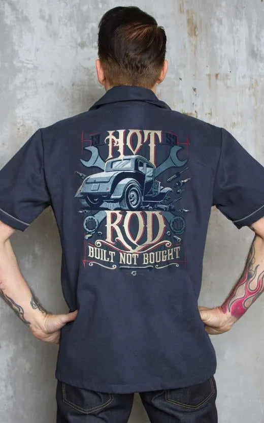 KAULUSPAITA - Worker Shirt - Hot Rod