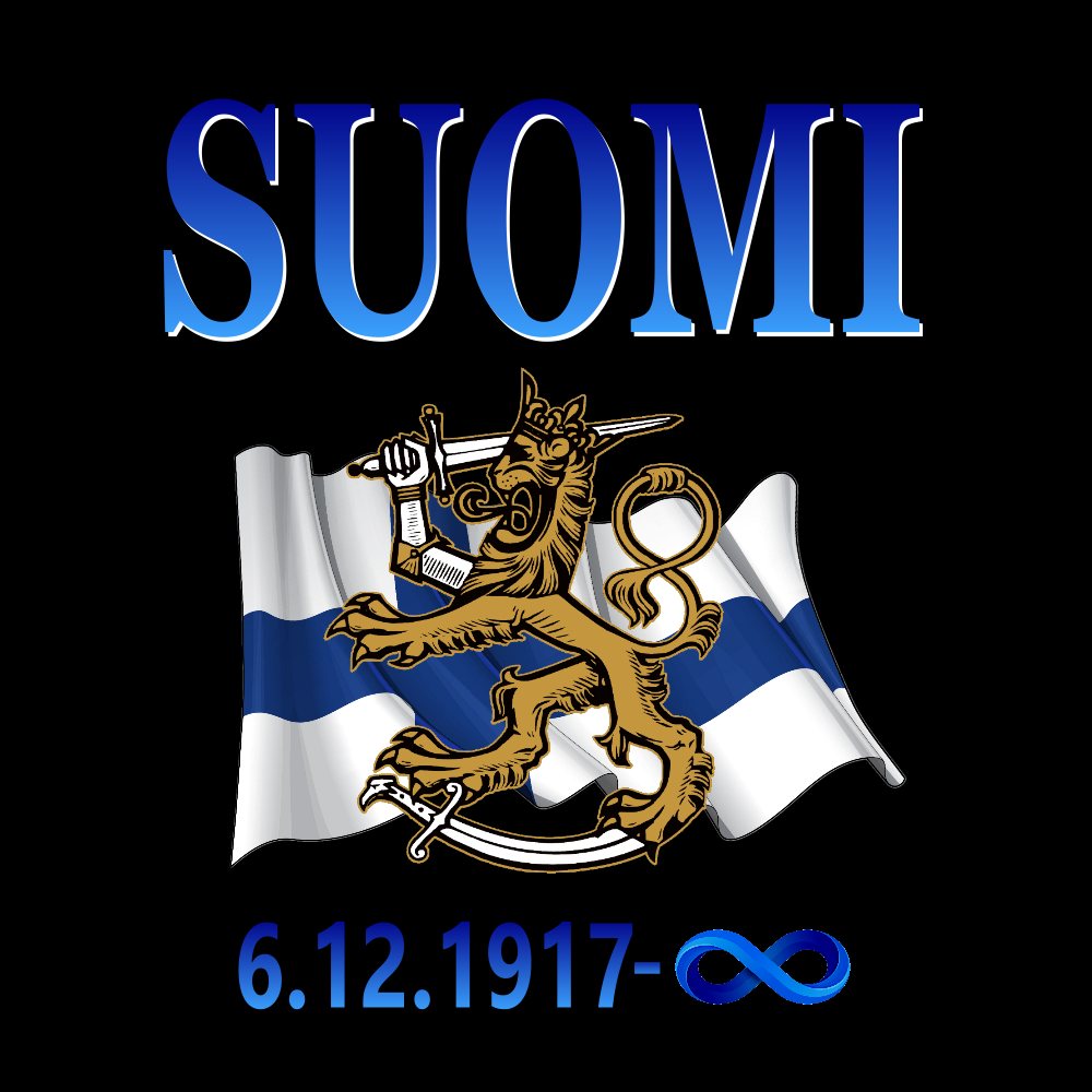 T-PAITA - SUOMEN LIPPU/LEIJONA 6.12.1917 - ÄÄRETÖN (2698)