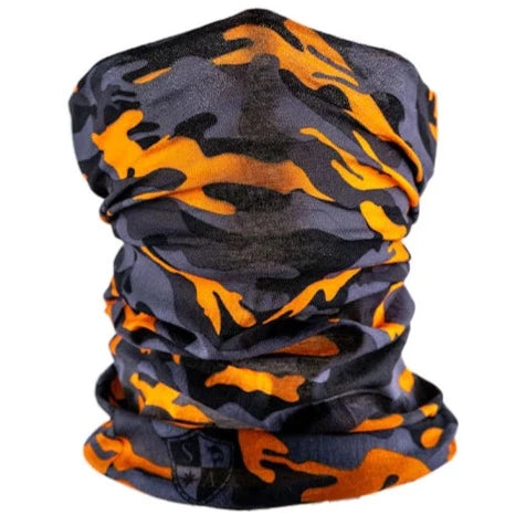 LASTEN PUFF HUIVI - Orange & Grey Military Camo (SC120)