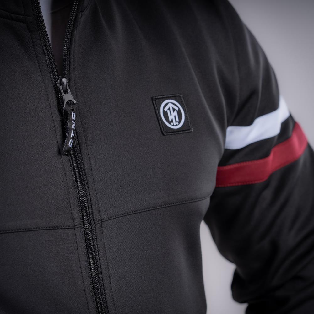 THOR STEINAR - sweat jacket Ragin - musta/punainen