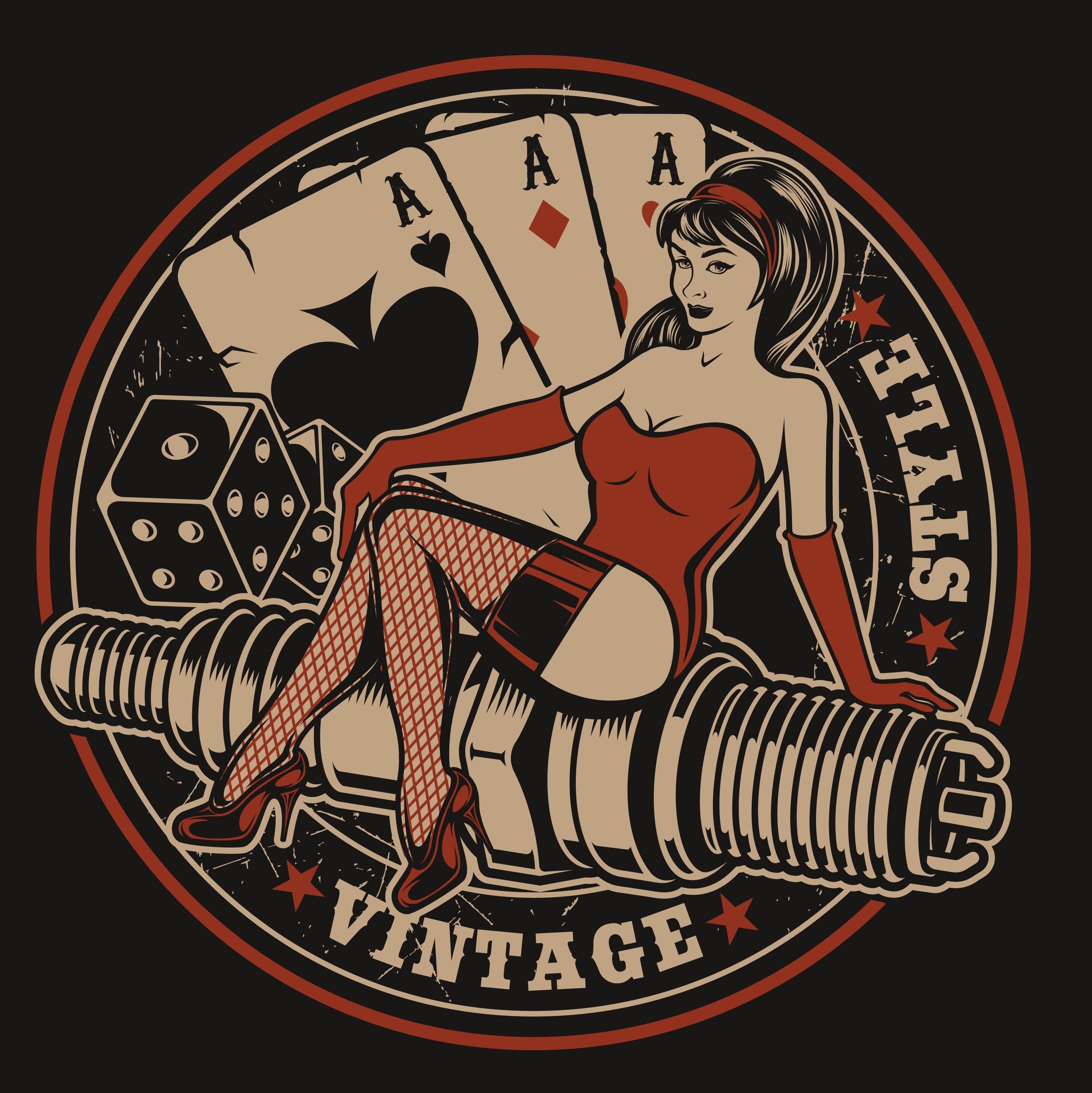 PITKÄHIHAINEN T-PAITA MUSTA - VINTAGE STYLE