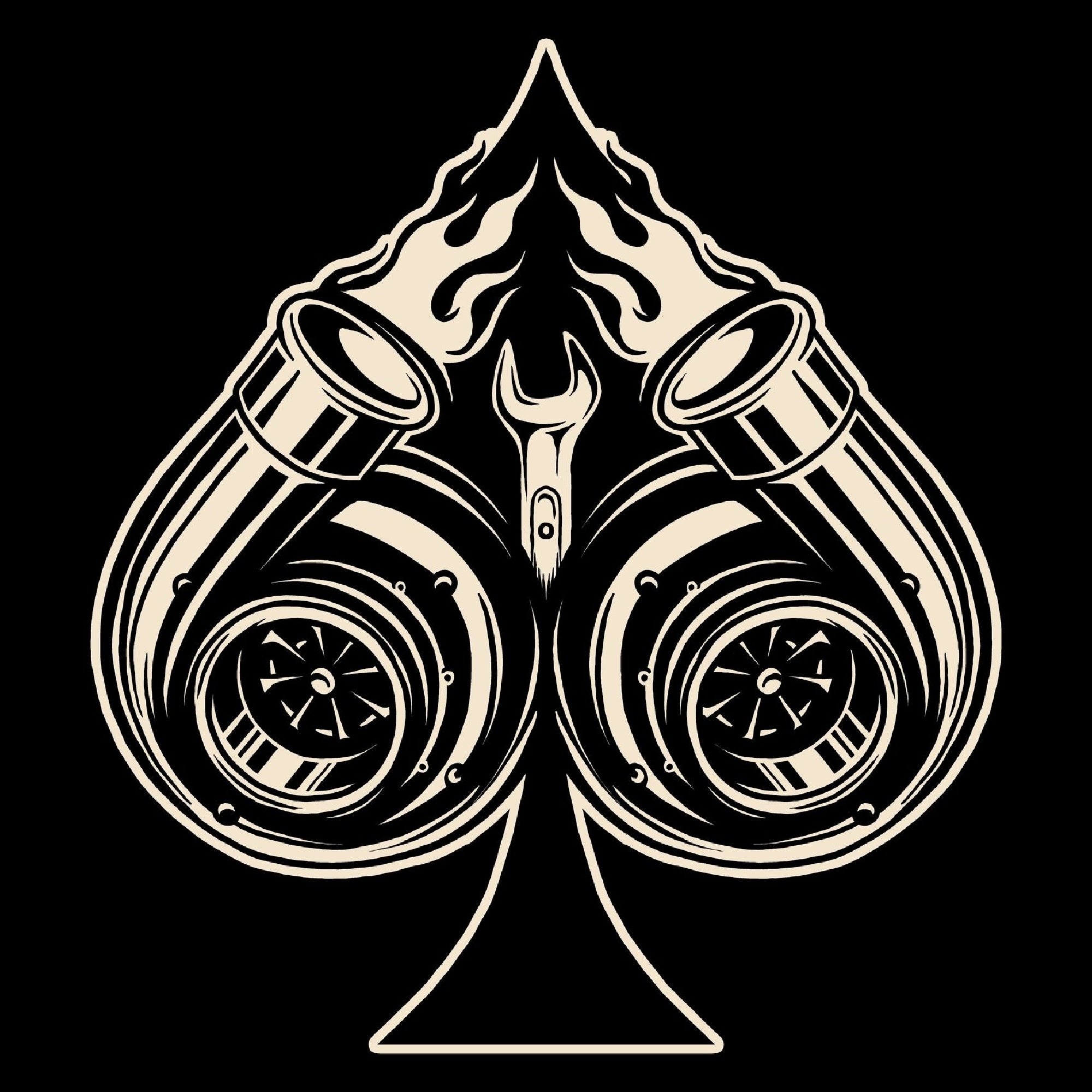 HIHATON PAITA MUSTA - TURBO SPADE (00 2840)