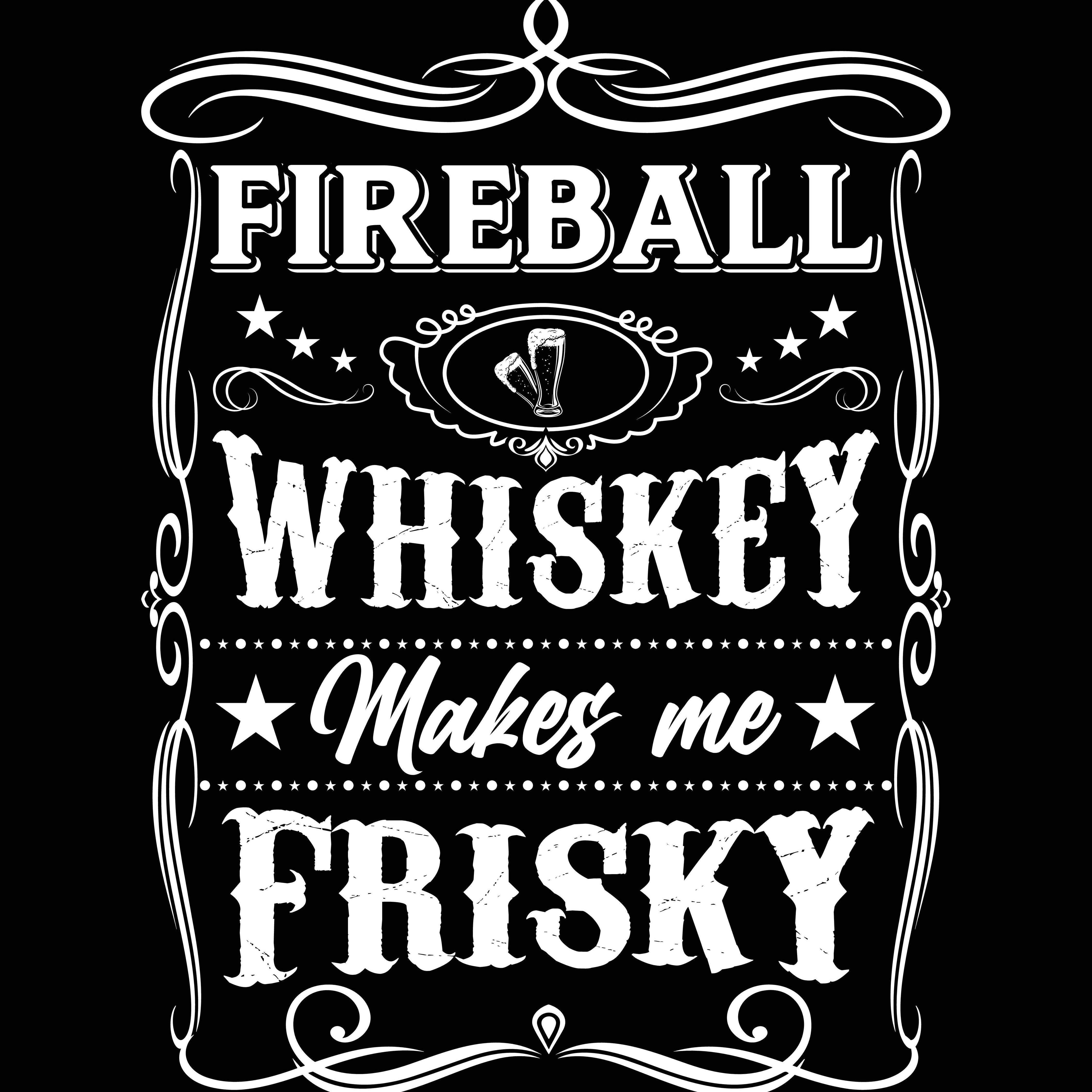 PITKÄHIHAINEN T-PAITA MUSTA - FIREBALL WHISKEY (00 253)