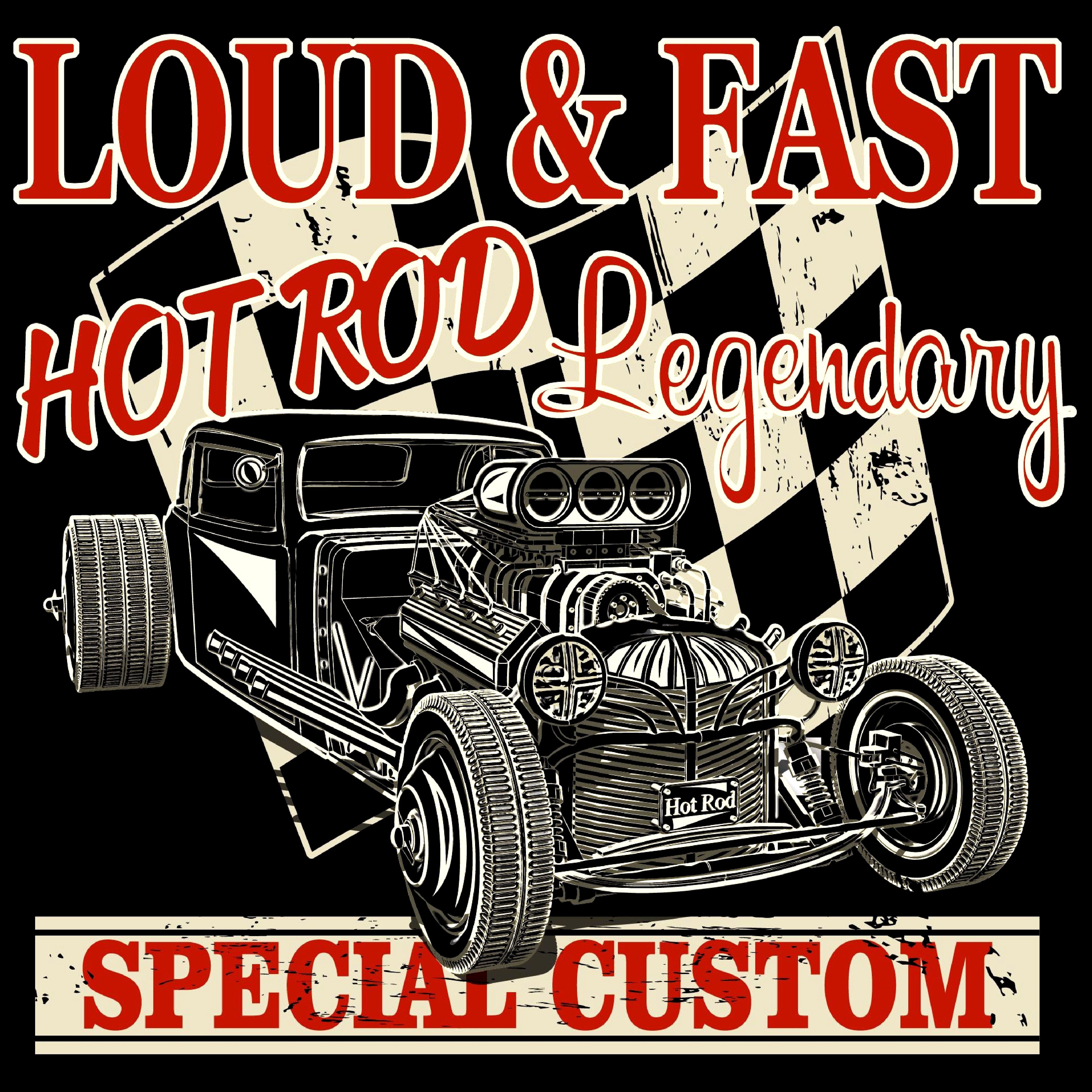 HUPPARI MUSTA - LOUD & FAST (00 1444)