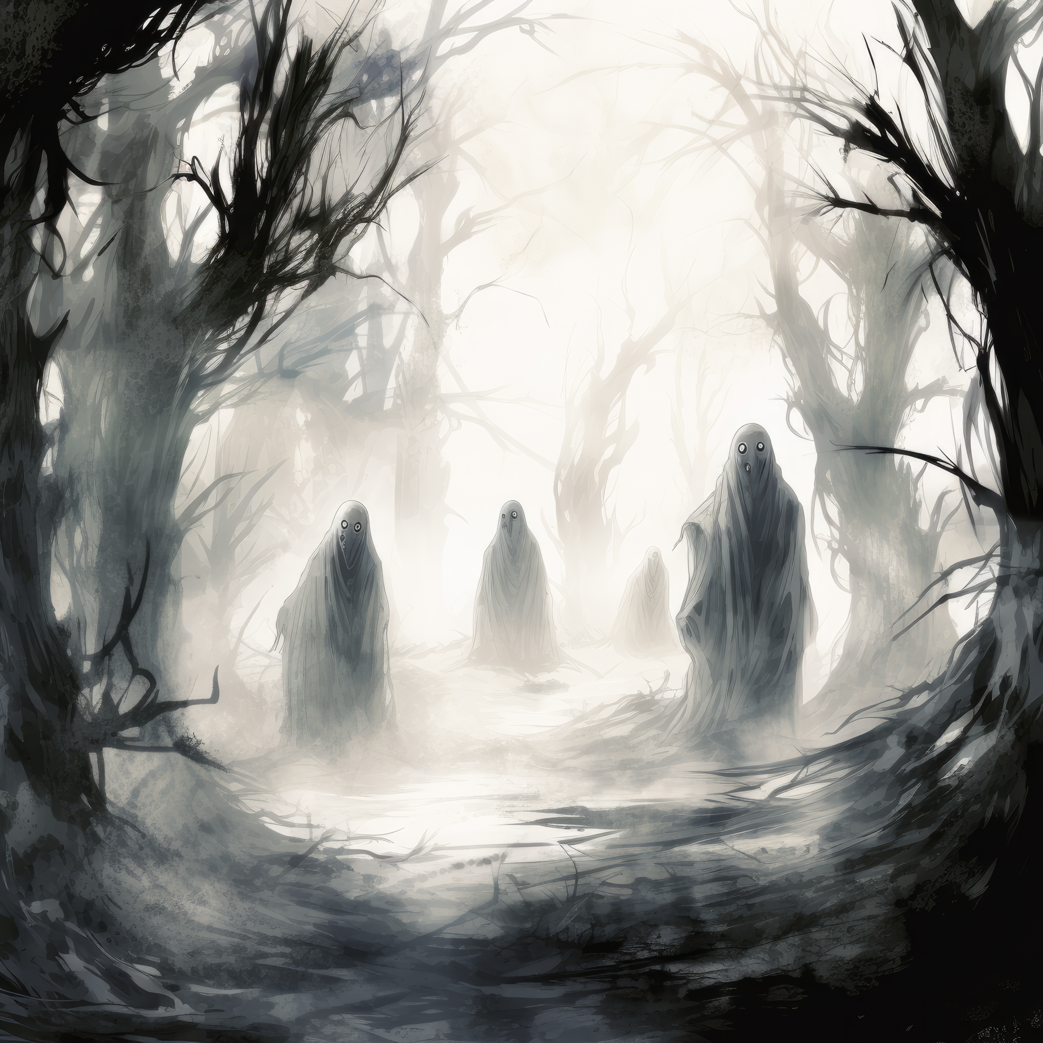 Spooky haunted forest 2 (paitakuva)