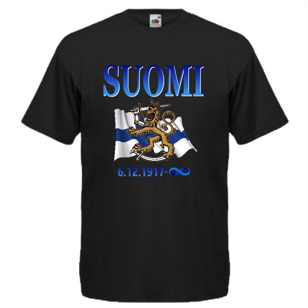 T-PAITA - SUOMEN LIPPU/LEIJONA 6.12.1917 - ÄÄRETÖN (2698)