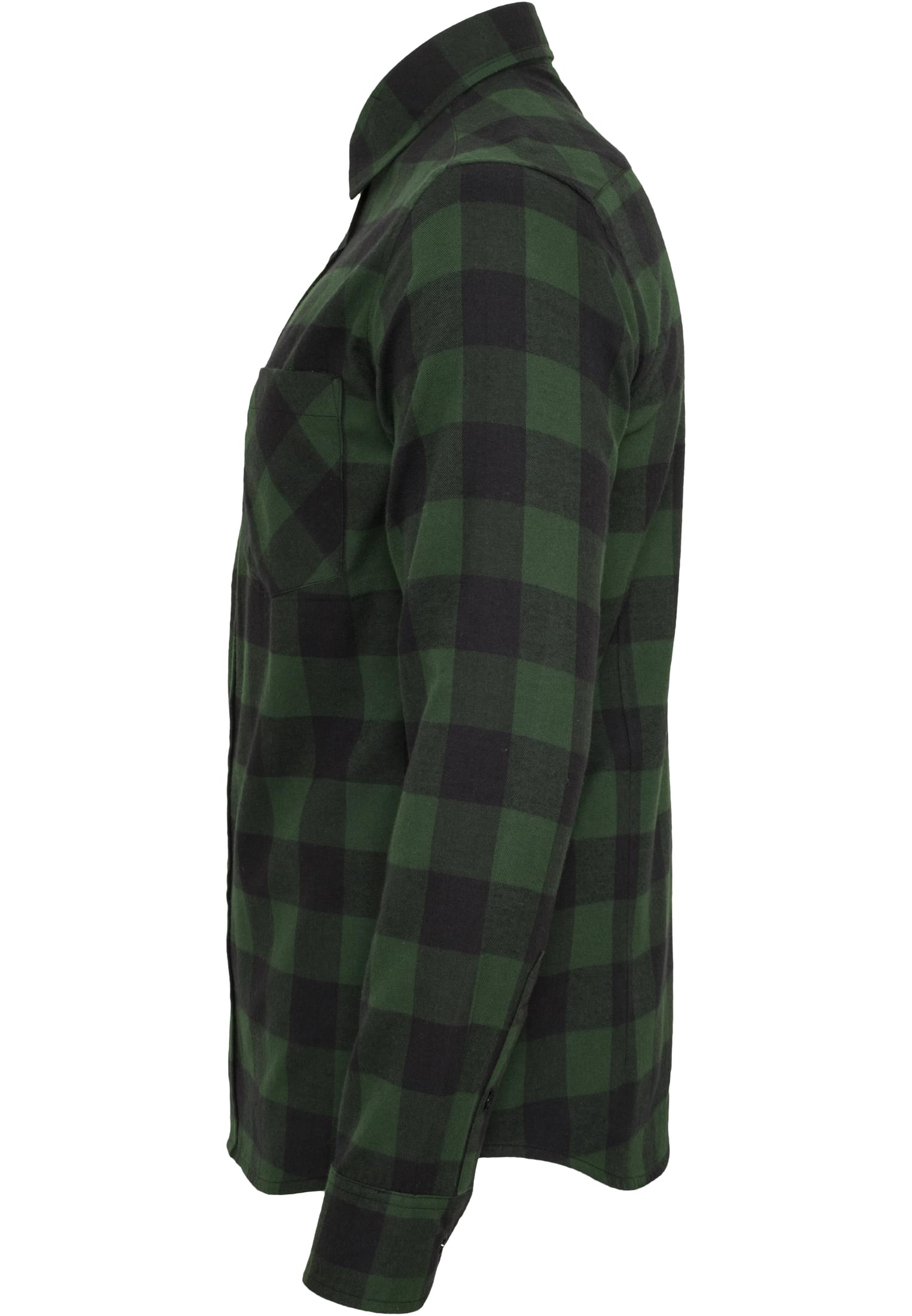 KAULUSPAITA - Checked Flanell Shirt forest - URBAN CLASSICS