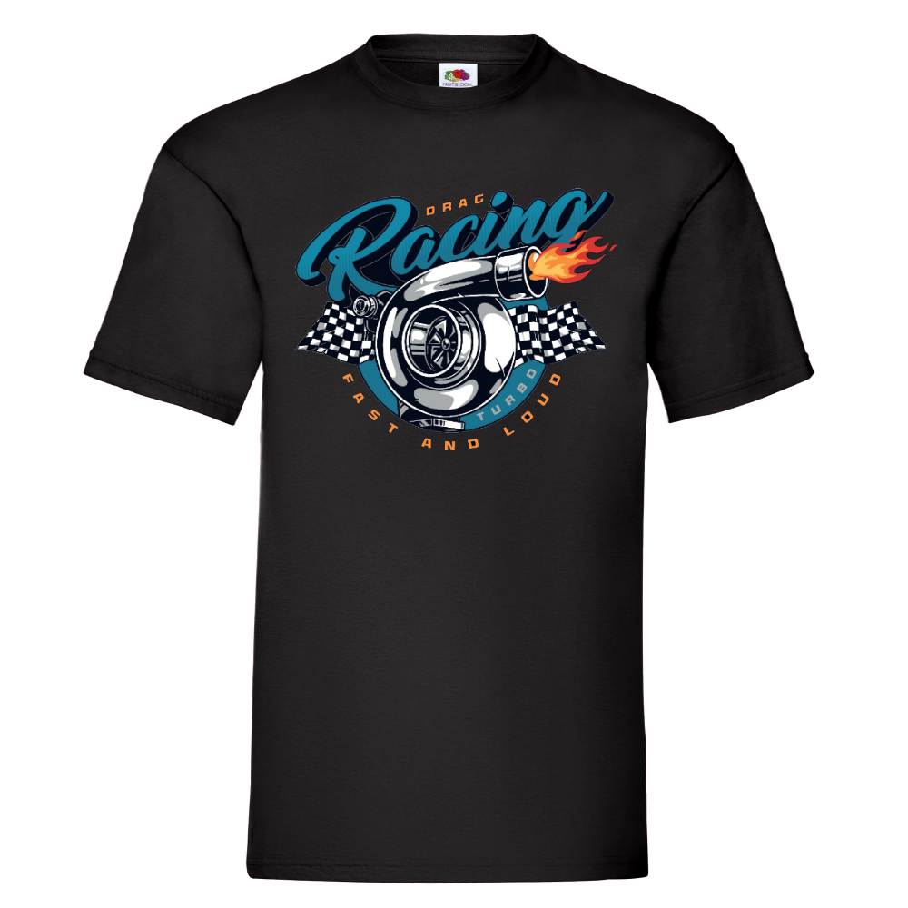 T-PAITA MUSTA - DRAG RACING (00 467)