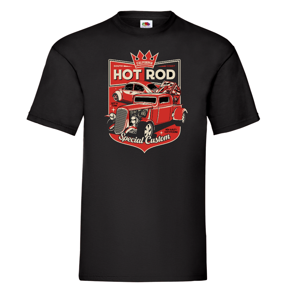 T-PAITA MUSTA - CALIFORNIA HOT ROD (00 186)