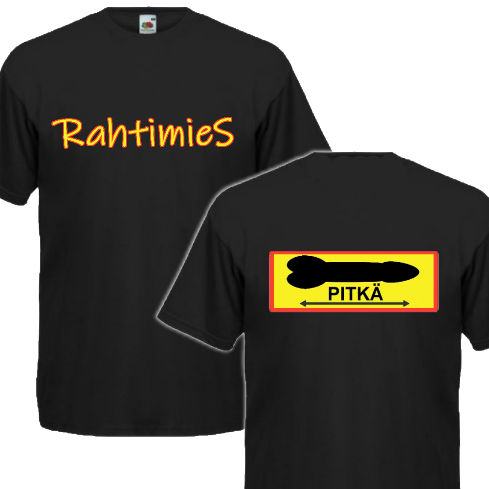 T-PAITA RAHTIMIES "PITKÄ" SELKÄPAINATUKSELLA (2779)