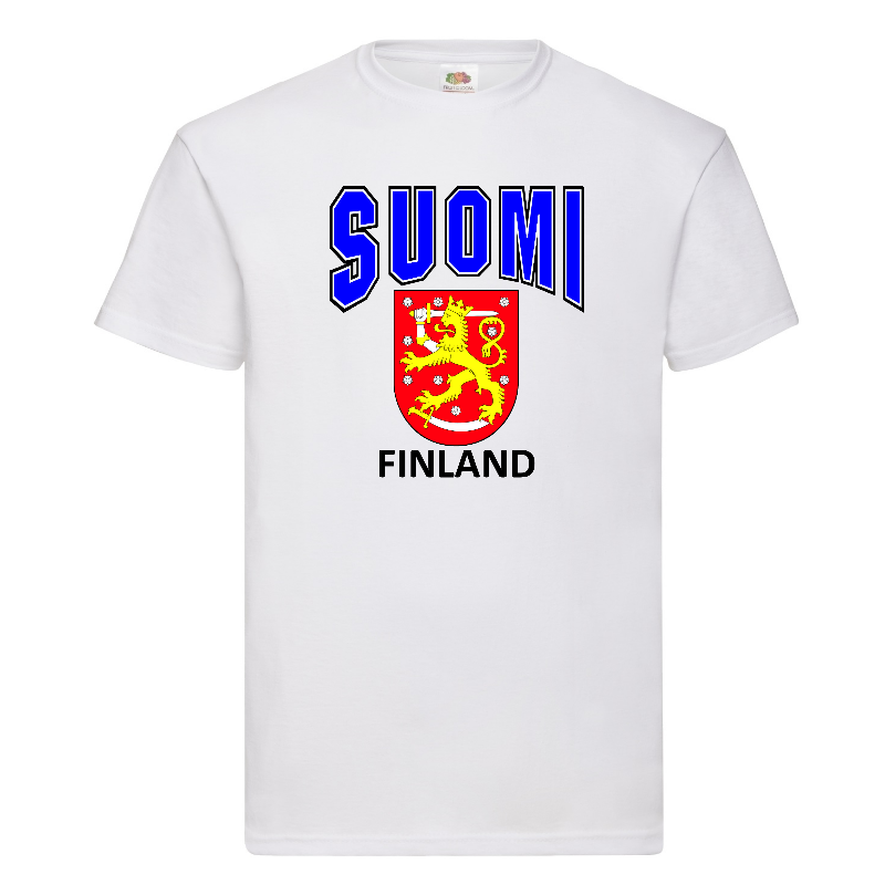 Suomi - T-paita valkoinen