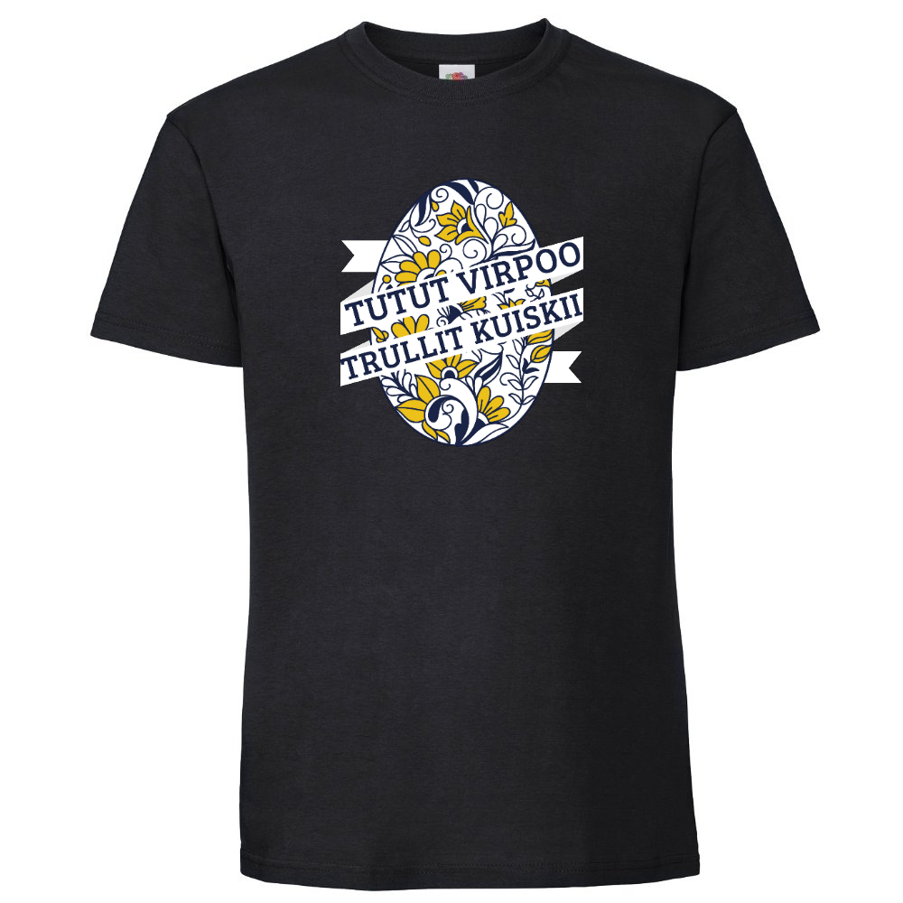 T-PAITA MUSTA - PÄÄSIÄISPAITA - KAMALA LUONNE (2879)