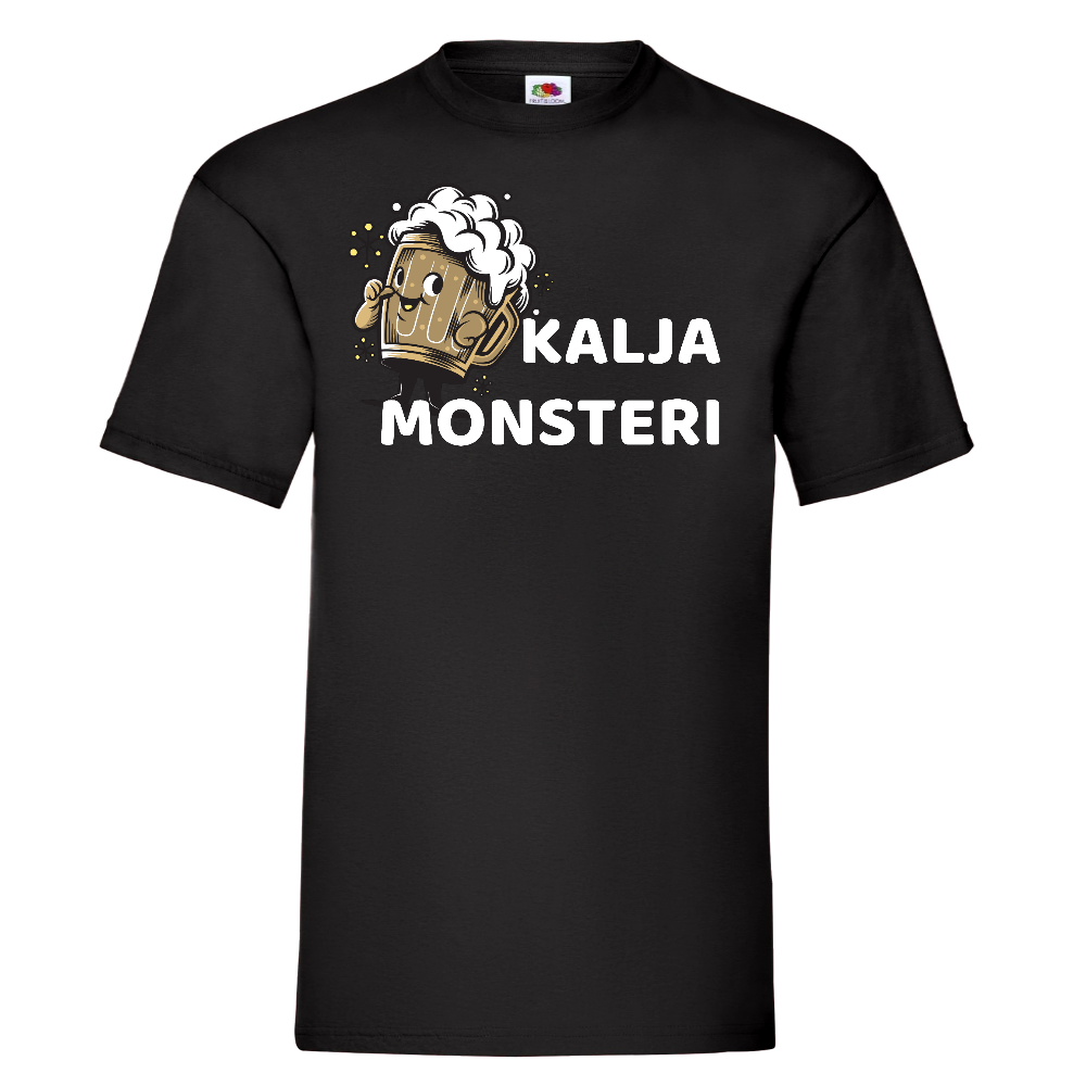 T-PAITA MUSTA - KALJA MONSTERI (00 2923)