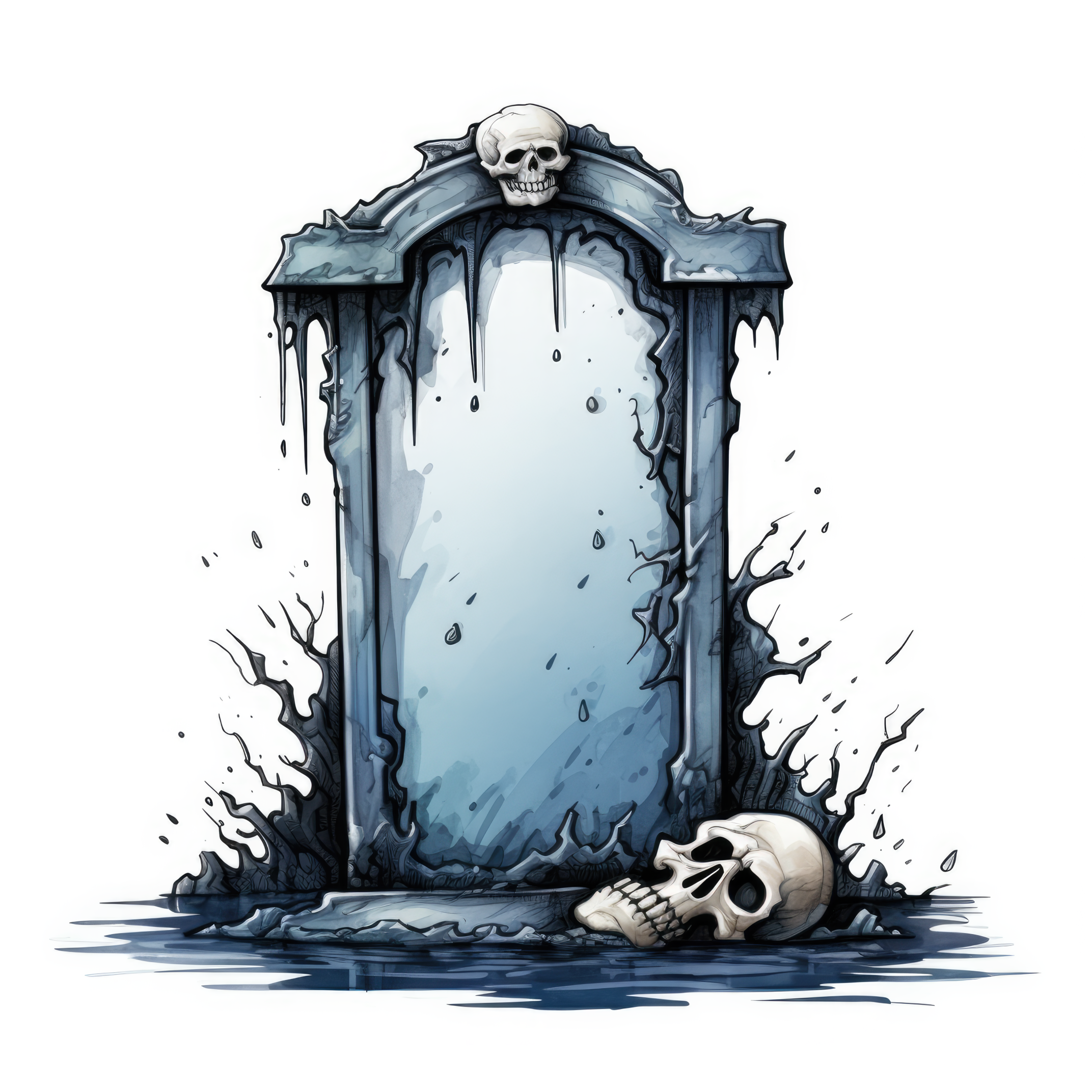 Tombstone with rip hand (paitakuva)