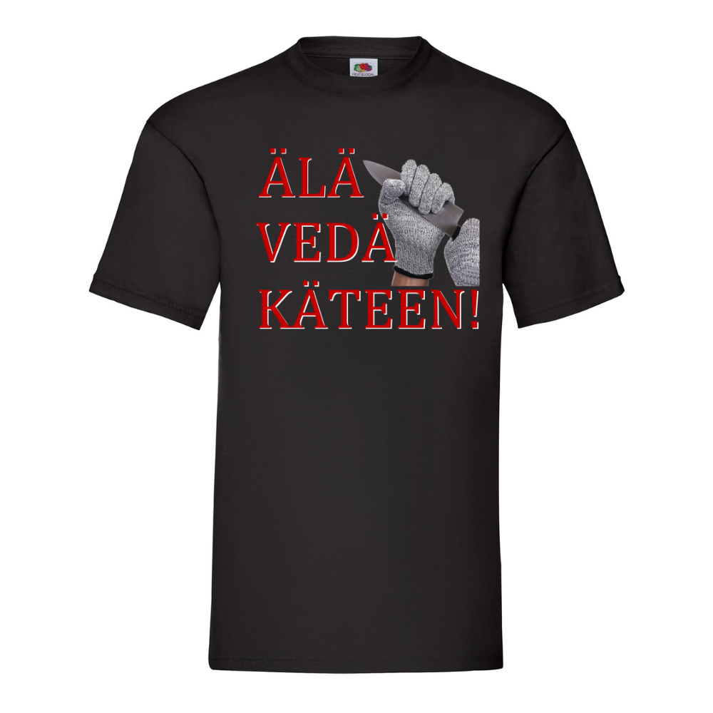 T-PAITA musta - Älä vedä käteen (2992)