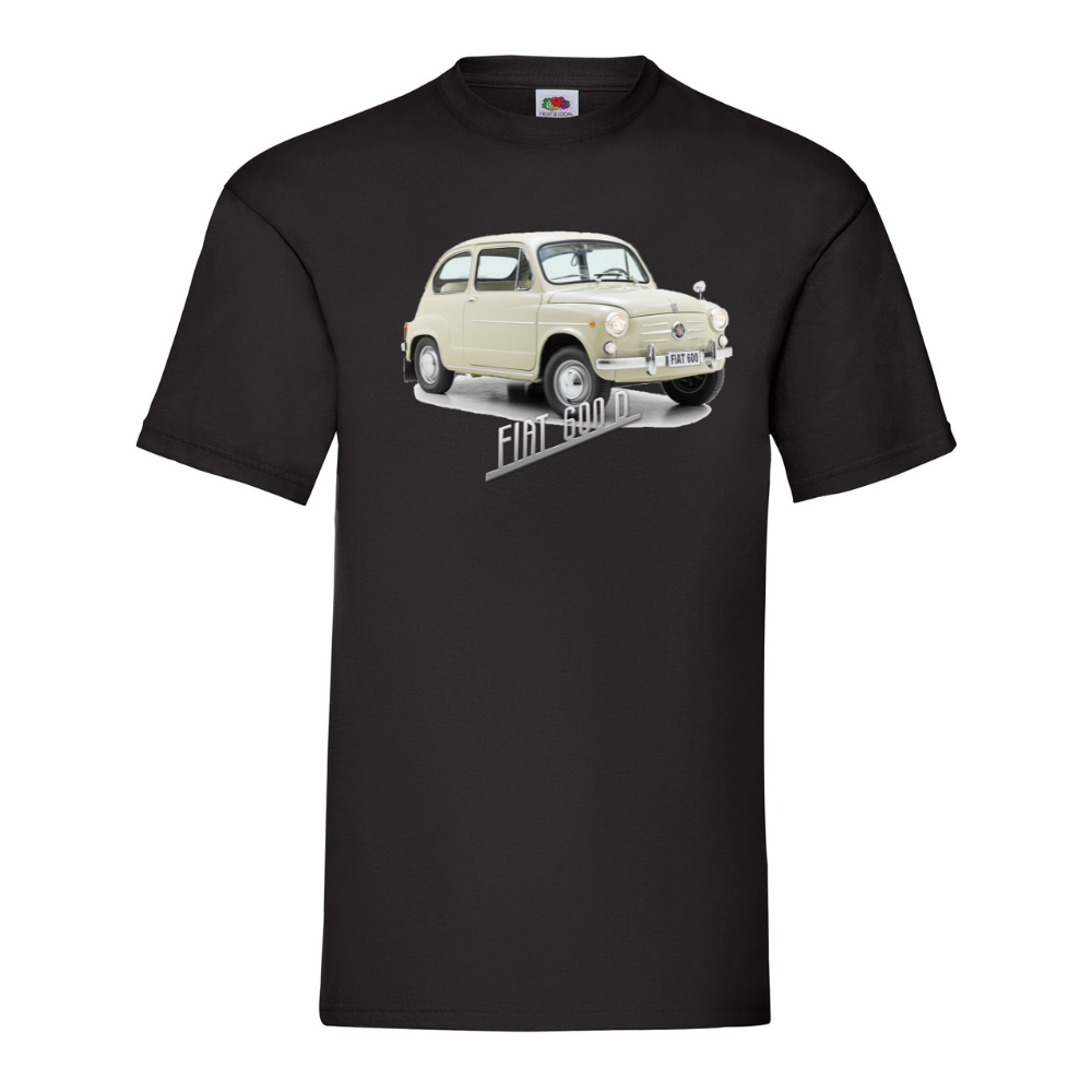 T-PAITA musta - Fiat 600D (3001)