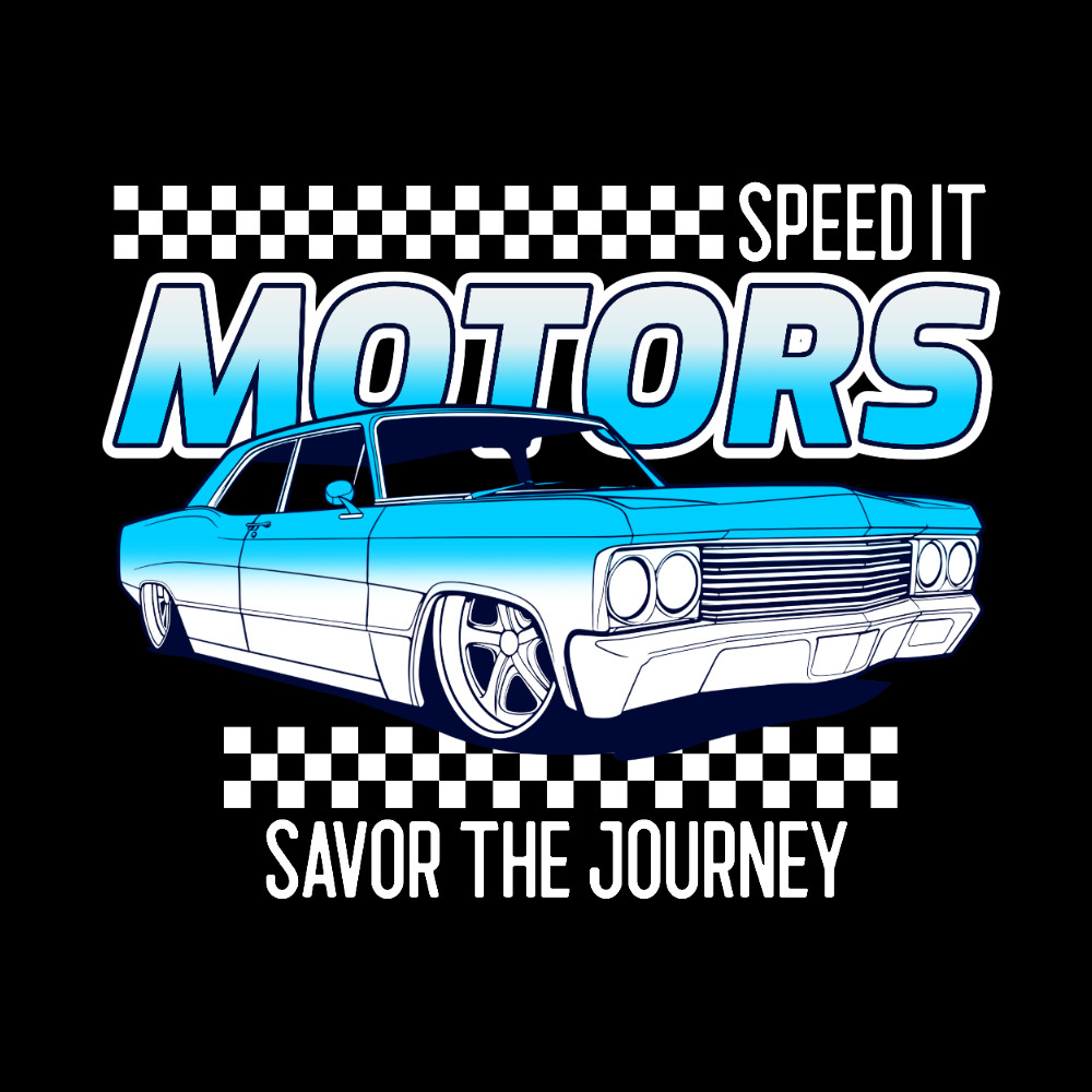 VAUHTI T-PAITA MUSTA - SPEED IT MOTORS (00 3519)