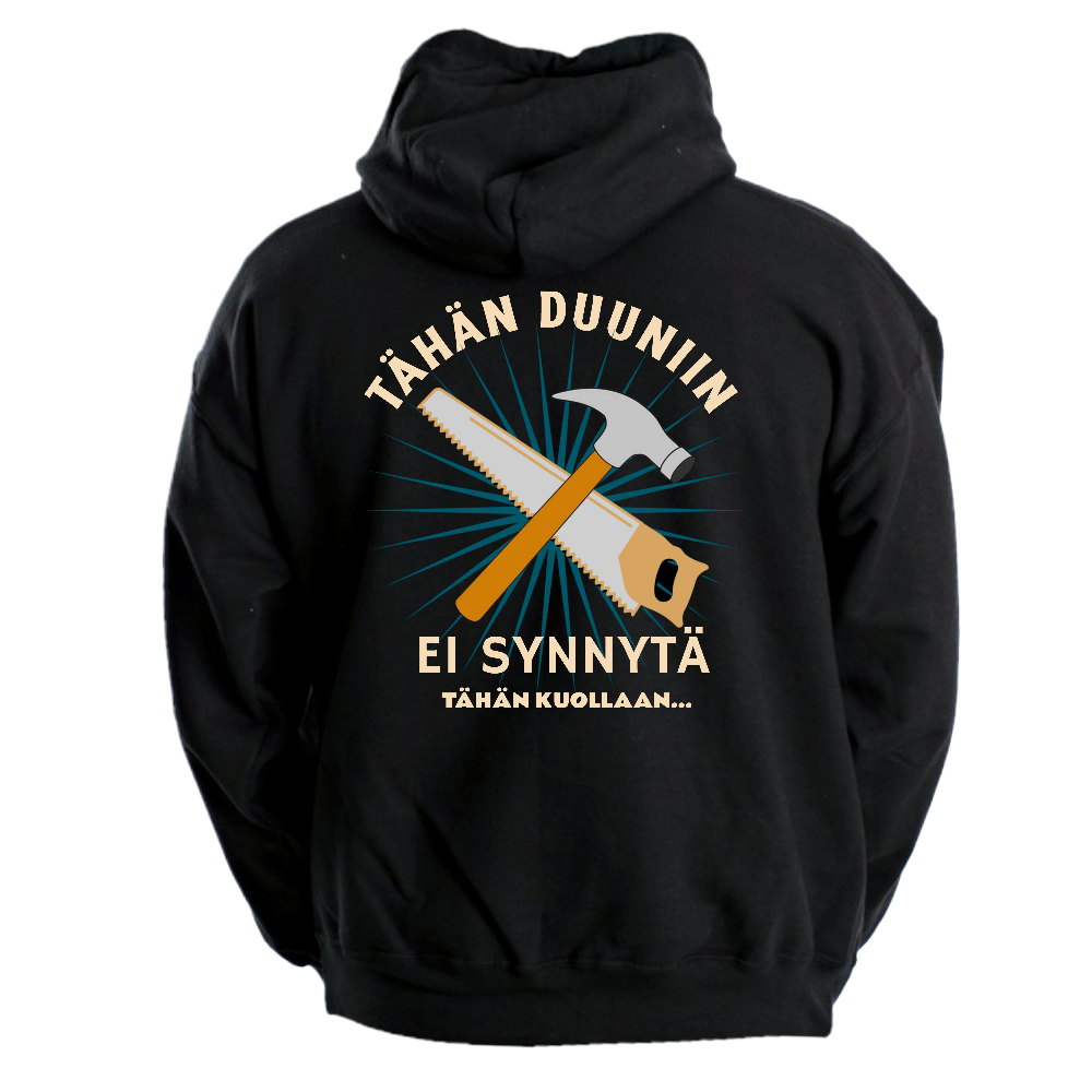 HUPPARI - TÄHÄN DUUNIIN/TIMPURI rintapainatuksella