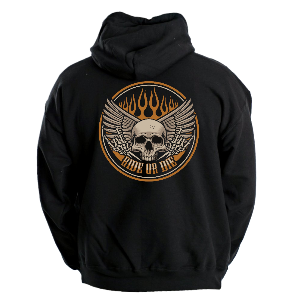 VETOKETJUHUPPARI - RIDE OR DIE FLAME SKULL (4013)