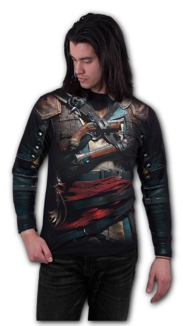PITKÄHIHAINEN PAITA -ASSASSINS CREED IV BLACK FLAG - SPIRAL