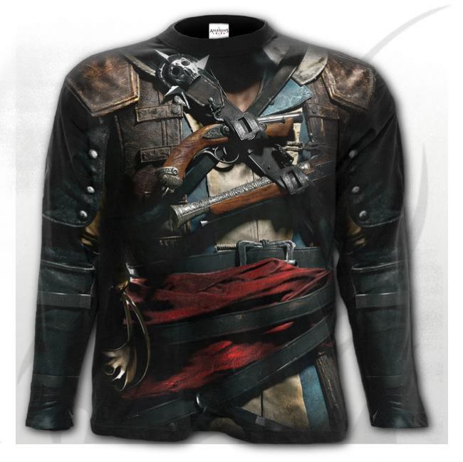 PITKÄHIHAINEN PAITA -ASSASSINS CREED IV BLACK FLAG - SPIRAL
