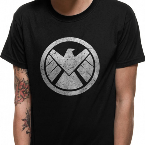 T-PAITA - AVENGERS - SHIELD LOGO (LF8392)