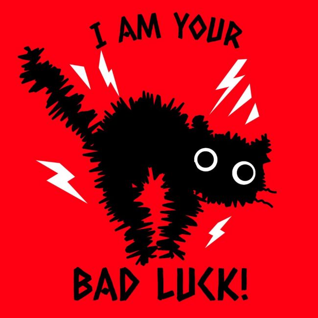 NAISTEN PAITA PUNAINEN - BAD LUCK (43)