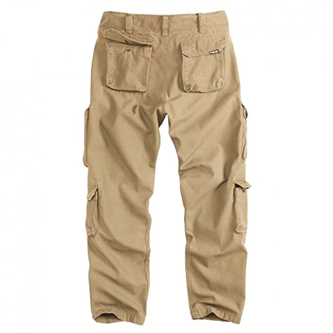 REISITASKUHOUSUT - AIRBORNE SLIMMY beige