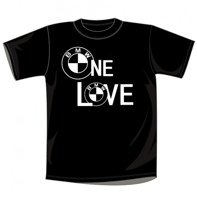 T-PAITA MUSTA - LOVE BMW (00 249)