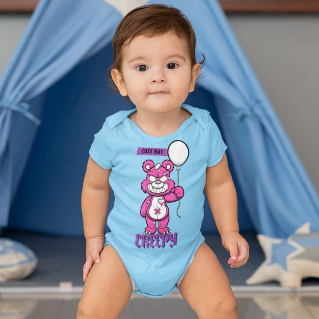 Honey Lyhythihainen Body SKY BLUE - CUTE BUT CREEPY (00 241)