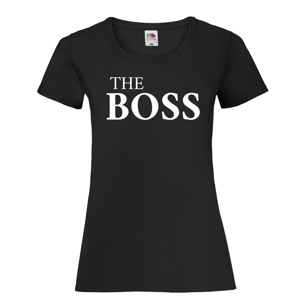 NAISTEN T-PAITA + LASTEN T-PAITA - THE BOSS