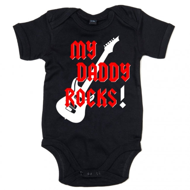 MIESTEN mu T-PAITA + VAUVAN BODY DADDY ROCK (00 364)