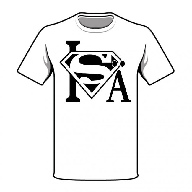 MIESTEN valk T-PAITA SUPER ISÄ + LAPSEN T-PAITA MINUN ISÄ TIKKU-UKKO/SUPERMIES (00 1336)