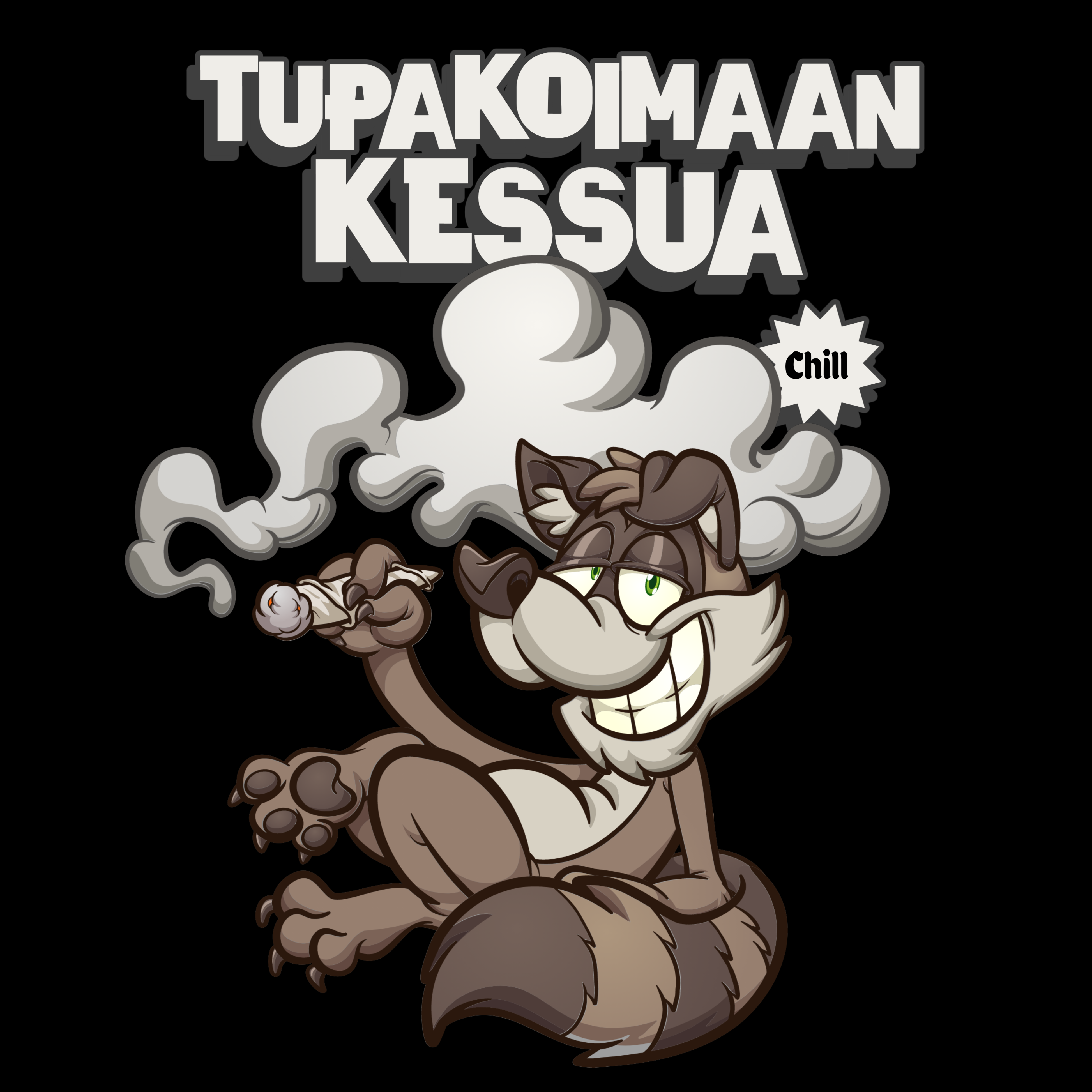 T-PAITA MUSTA - TUPAKOIMAAN KESSUA - KAMALA LUONNE (2847)