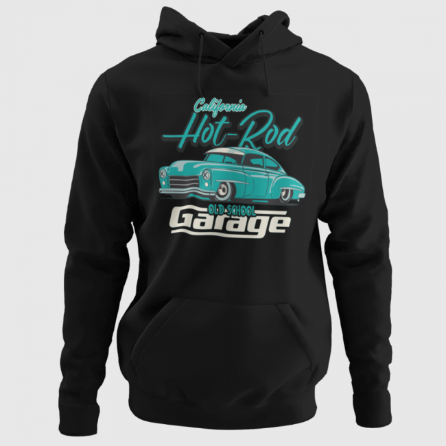 RETRO CAR HUPPARI MUSTA - HOT ROD OLD SCHOOL