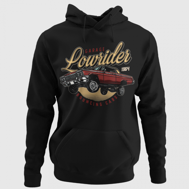 RETRO CAR HUPPARI MUSTA - GARAGE LOWRIDER (00 312)
