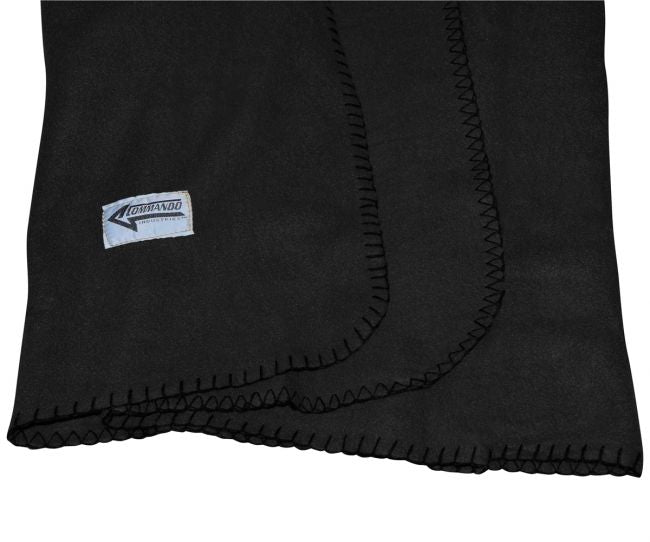 FLEECE HUOPA - Polarfleece Army Style Blanket black