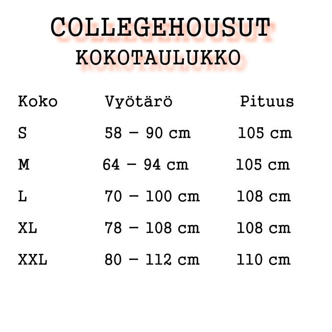 COLLEGETAKKI JA HOUSUT - Cadillac