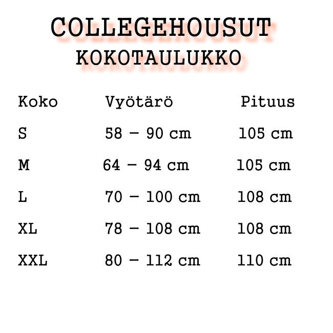 CLASSIC COLLEGEHOUSUT, RESORILAHKEET - RUOSKA