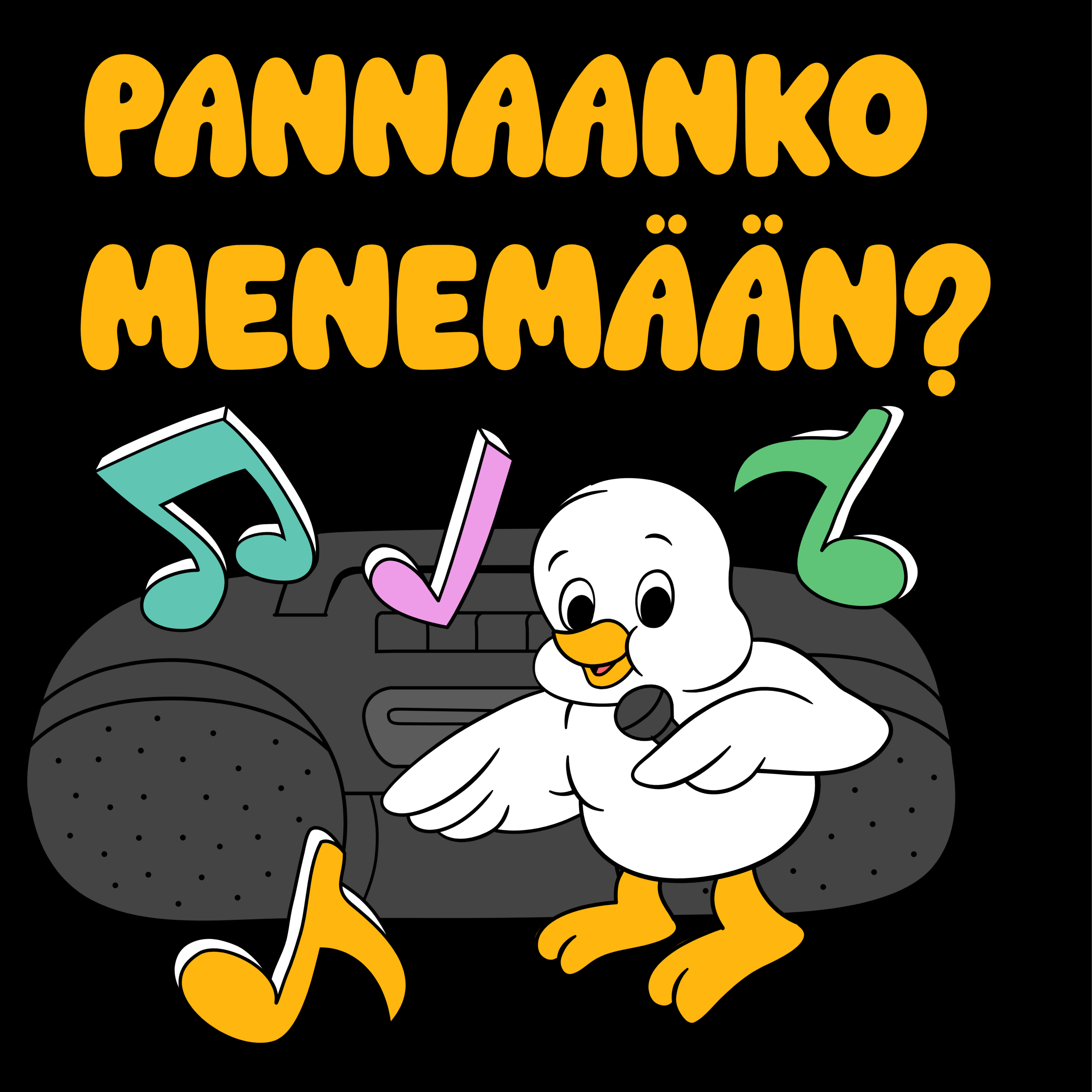 T-PAITA MUSTA - PANNAANKO MENEMÄÄN - KAMALA LUONNE (3046)